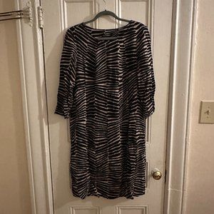 Marimekko Liekit Zebra Striped Dress Size 42